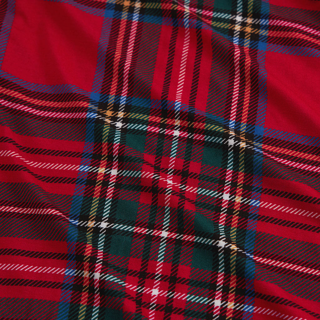Red Tartan Plaid Luxe Bow Tie