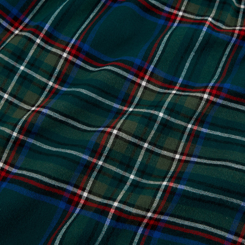 Green Tartan Plaid Flannelette Luxe Pajama Set