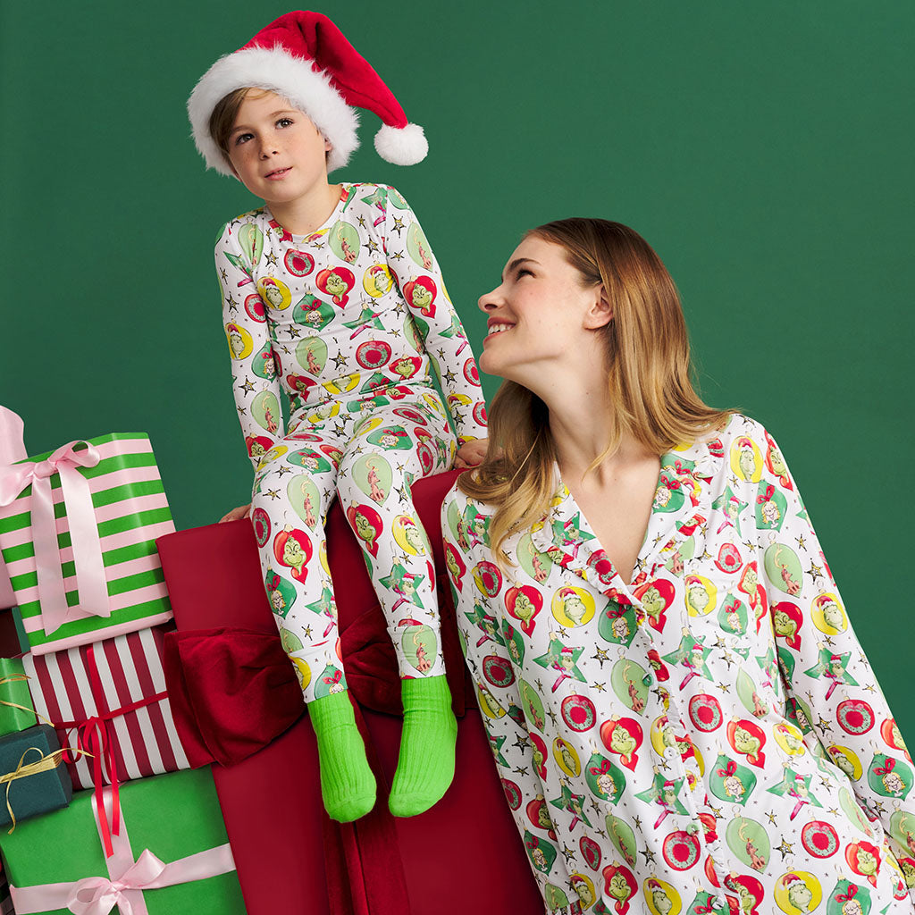 Dr. Seuss Grinchmas Ornaments Classic Pajama Set