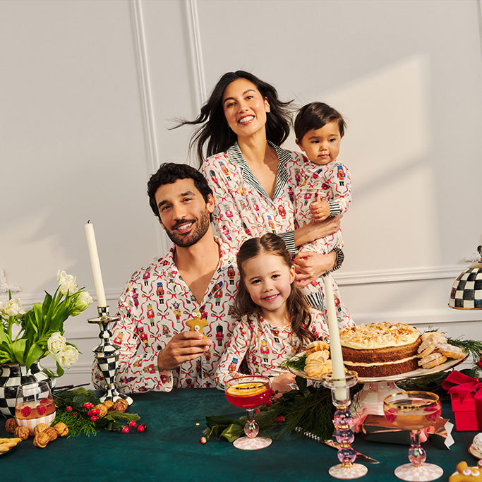 MacKenzie-Childs Nutcrackers Classic Pajama Set