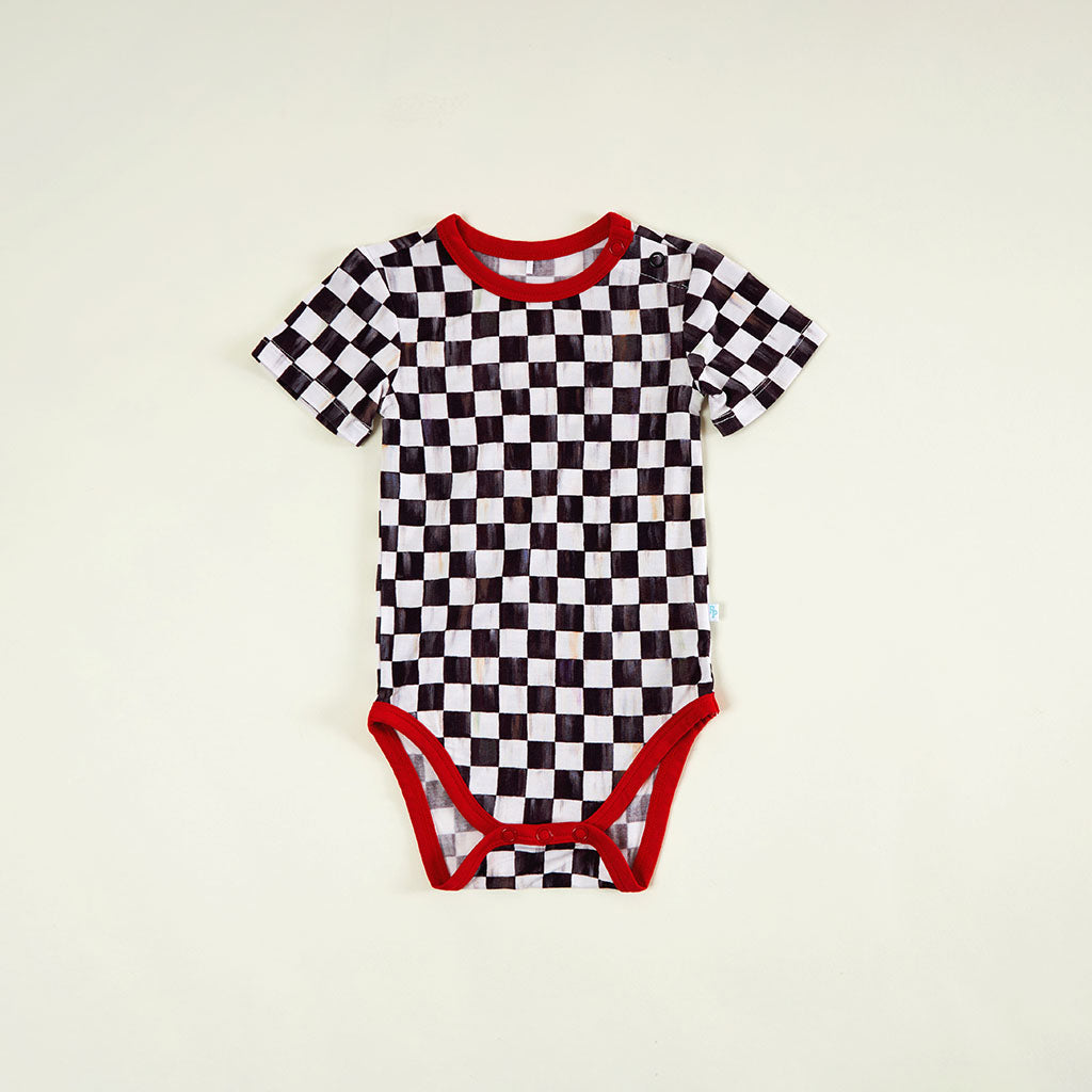 MacKenzie-Childs Train Bodysuit French Terry Overall Set