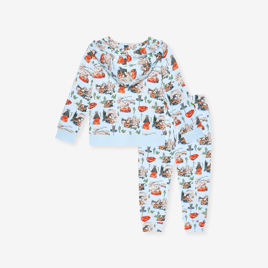 Disney Pixar Cars Rte 66 French Terry Hoodie Jogger Set
