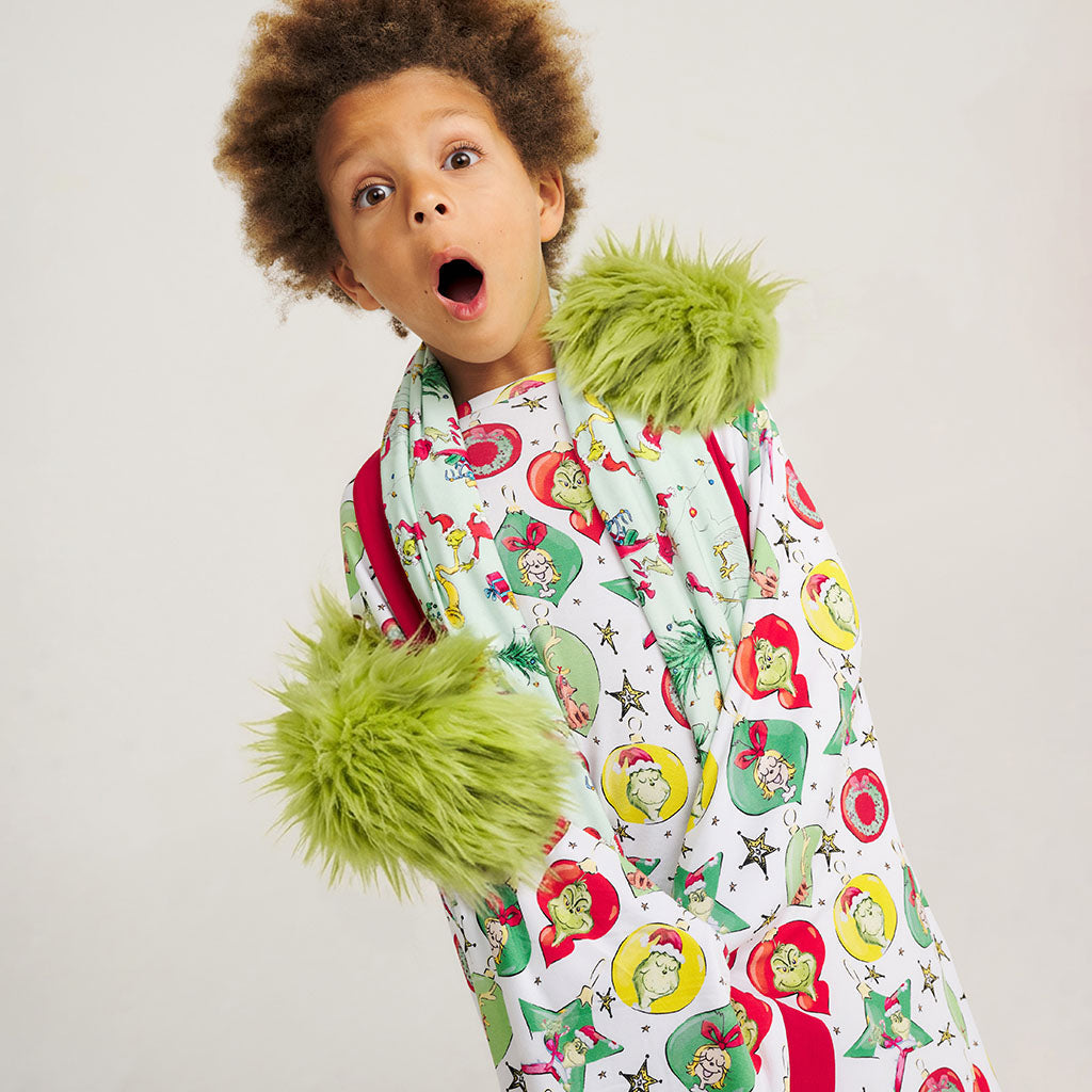Dr. Seuss Grinchmas Ornaments & Stealing Christmas Luxe Patoo® Blanket