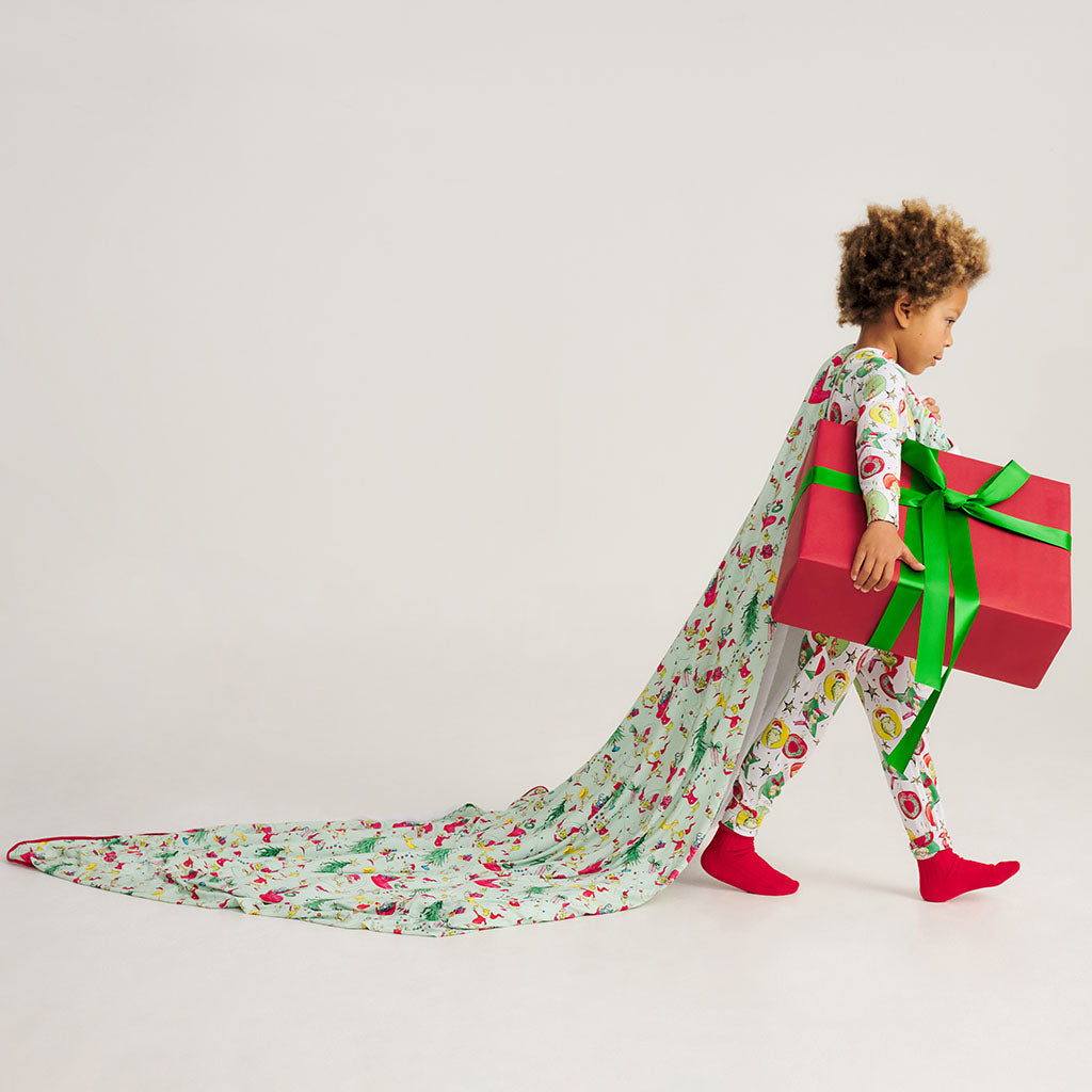 Dr. Seuss Stealing Christmas Luxe Plush Patoo® Blanket