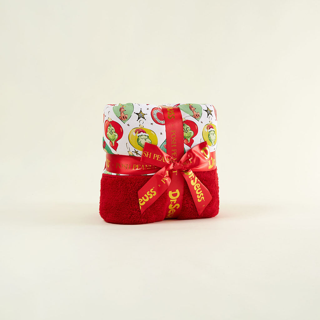 Dr. Seuss Grinchmas Ornaments Luxe Plush Patoo® Blanket