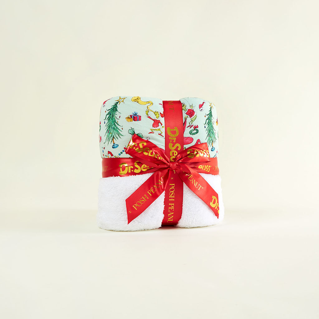 Dr. Seuss Stealing Christmas Luxe Plush Patoo® Blanket