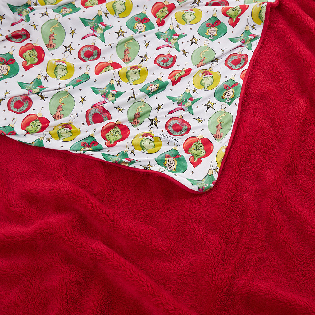 Dr. Seuss Grinchmas Ornaments Luxe Plush Patoo® Blanket