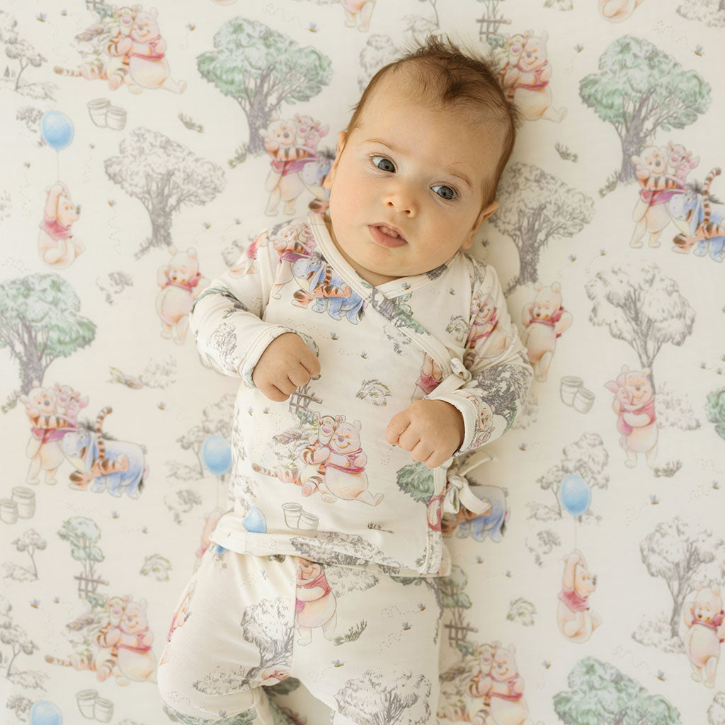 Disney Hundred Acre Wood Tie-Front Kimono Set