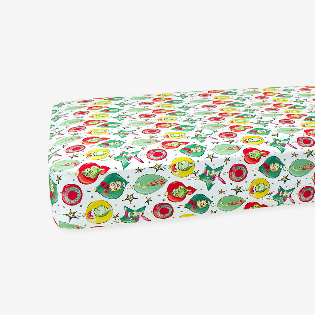 Dr. Seuss Grinchmas Ornaments Crib Sheet