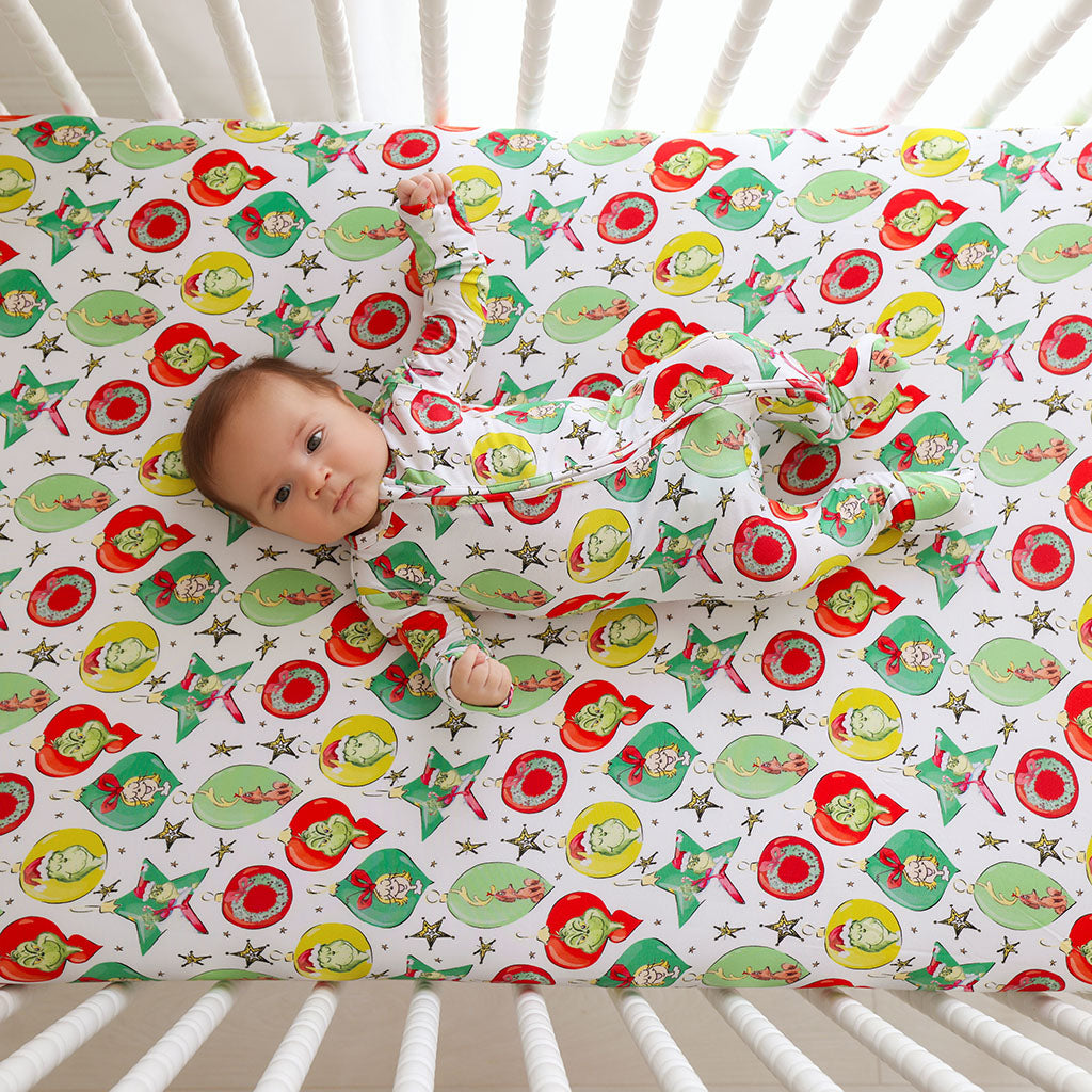 Dr. Seuss Grinchmas Ornaments Crib Sheet