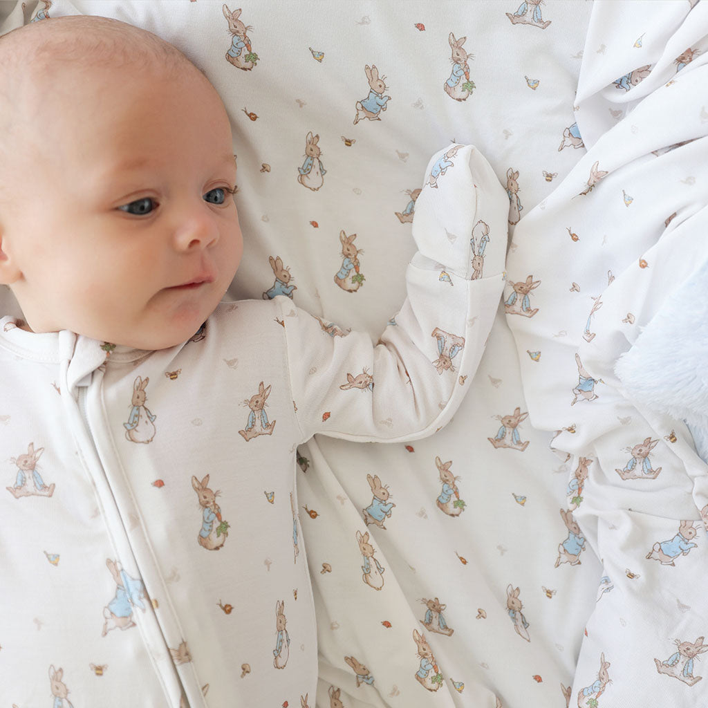 Sweet Peter Rabbit™ Footie Zippered One Piece