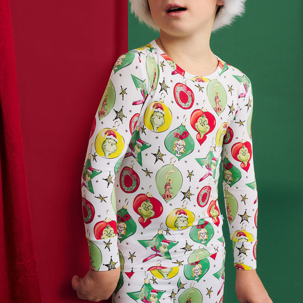 Dr. Seuss Grinchmas Ornaments Classic Pajama Set