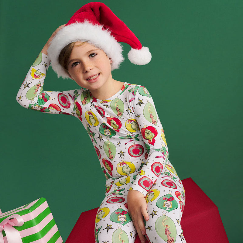 Dr. Seuss Grinchmas Ornaments Classic Pajama Set
