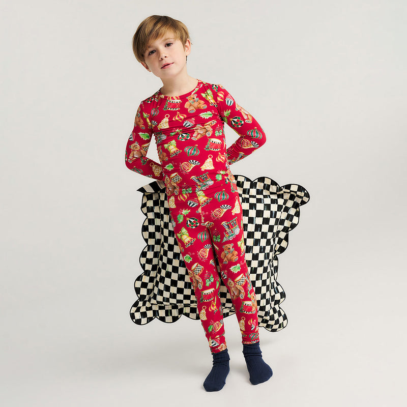 MacKenzie-Childs Holiday Toys Classic Pajama Set