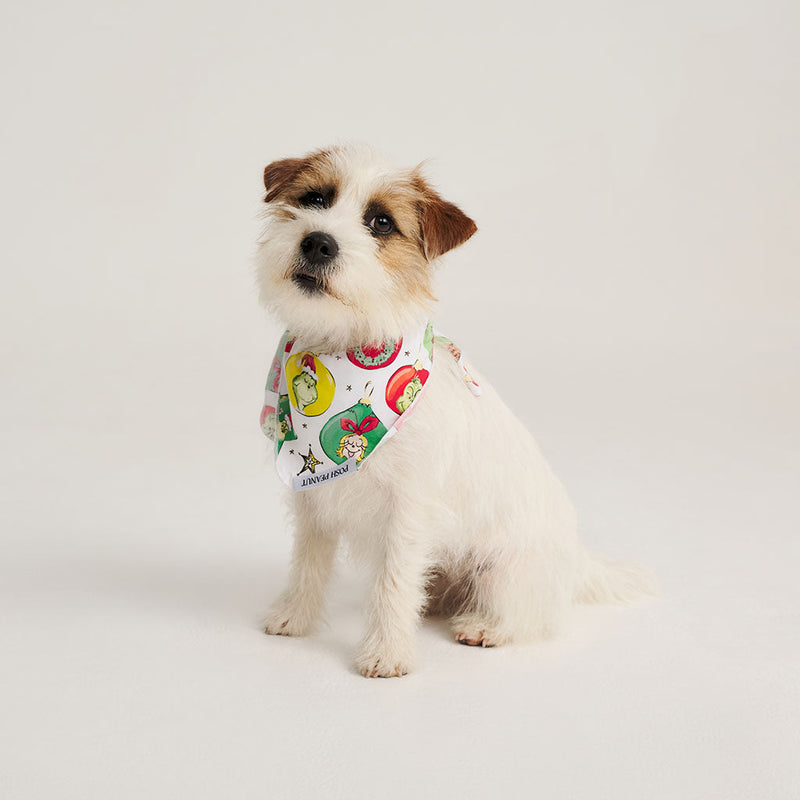 Dr. Seuss Grinchmas Ornaments Dog Bandana