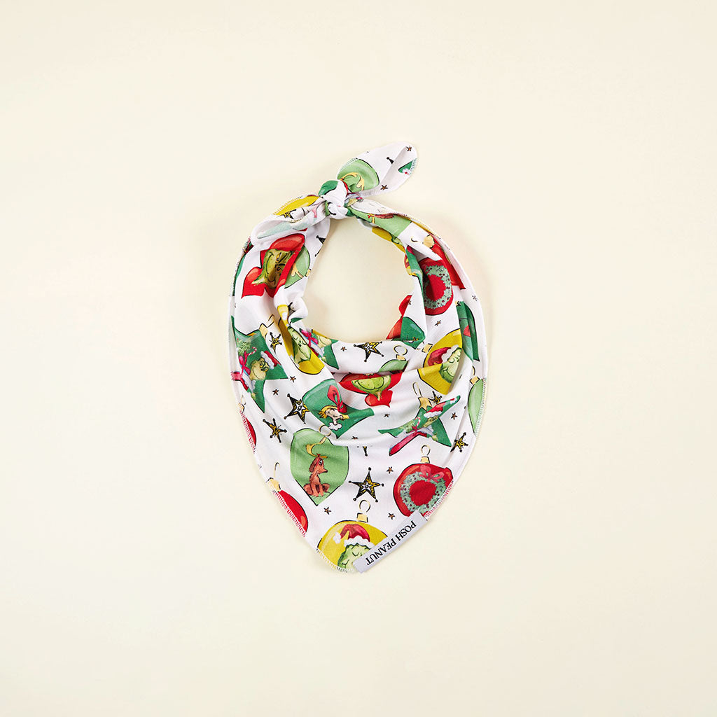 Dr. Seuss Grinchmas Ornaments Dog Bandana