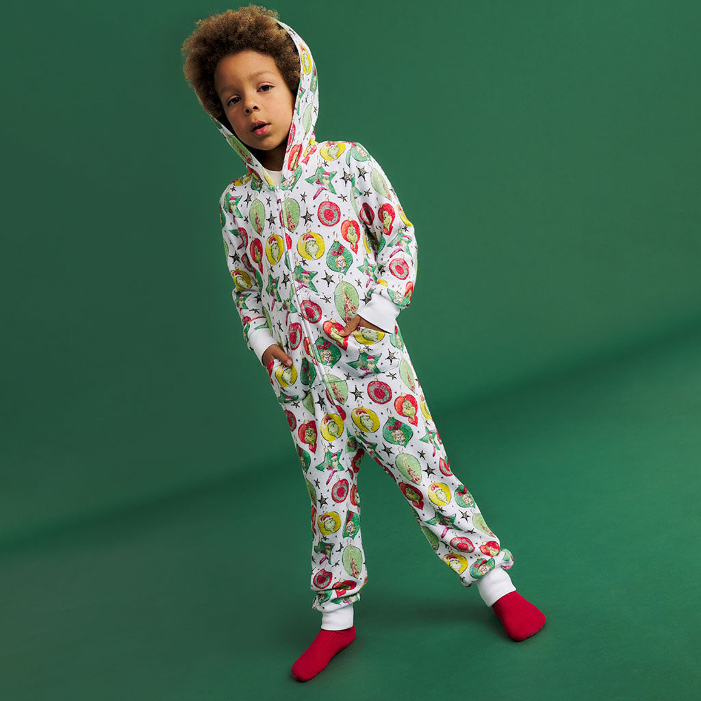 Dr. Seuss Grinchmas Ornaments Pacci™ Hooded Jumpsuit