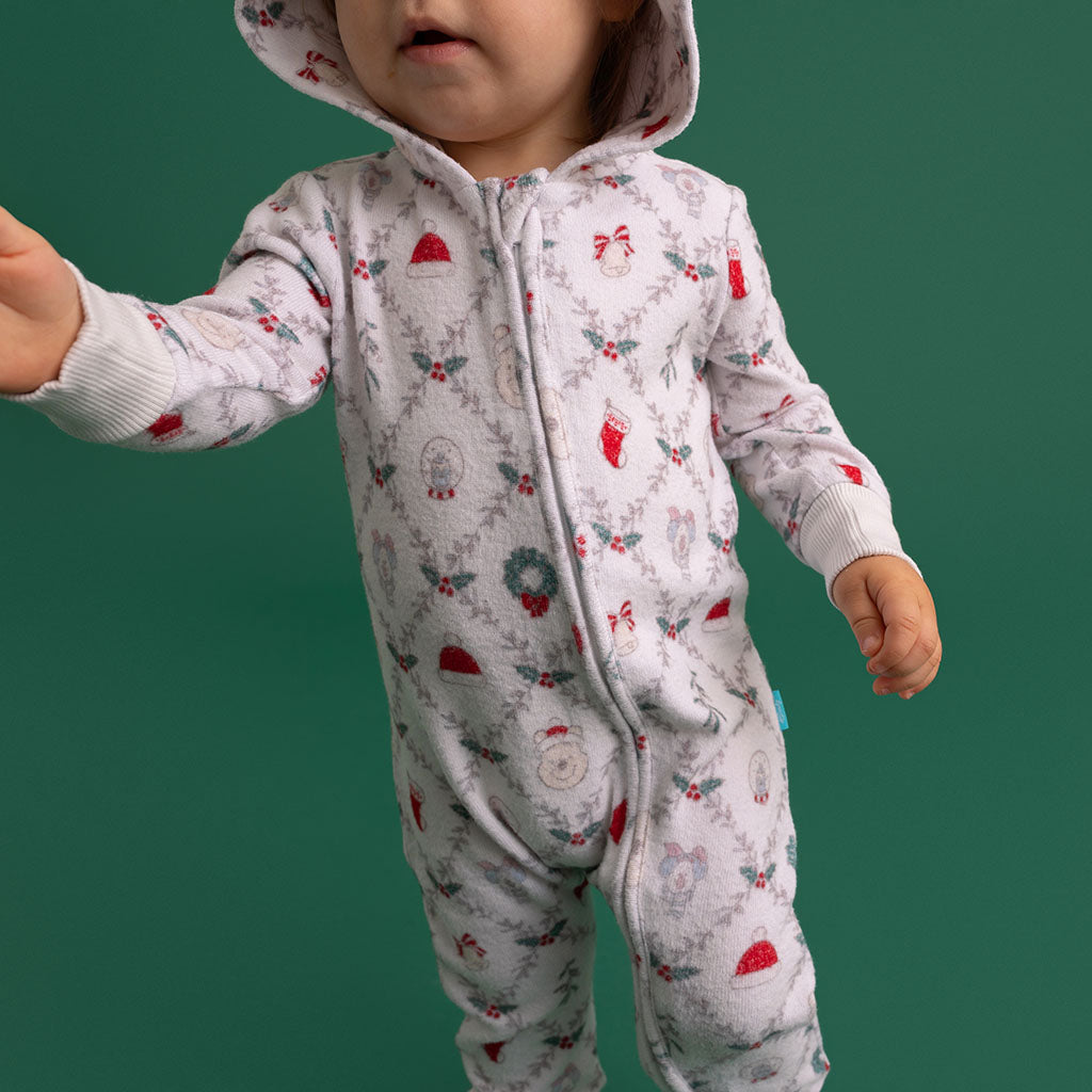 Disney Holiday Pooh Pacci™ Winnie the Pooh Hooded Romper