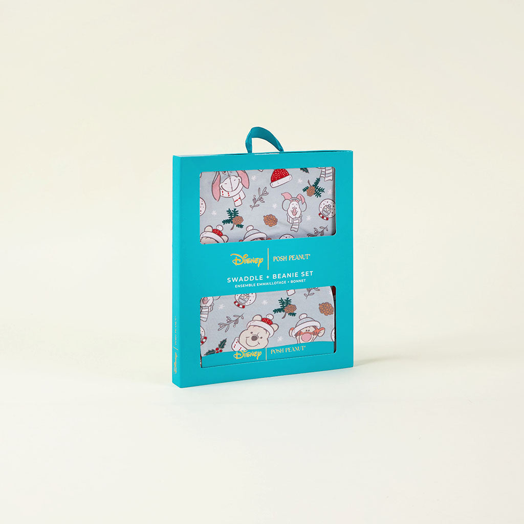 Disney Cozy Pooh & Friends Swaddle Beanie Set