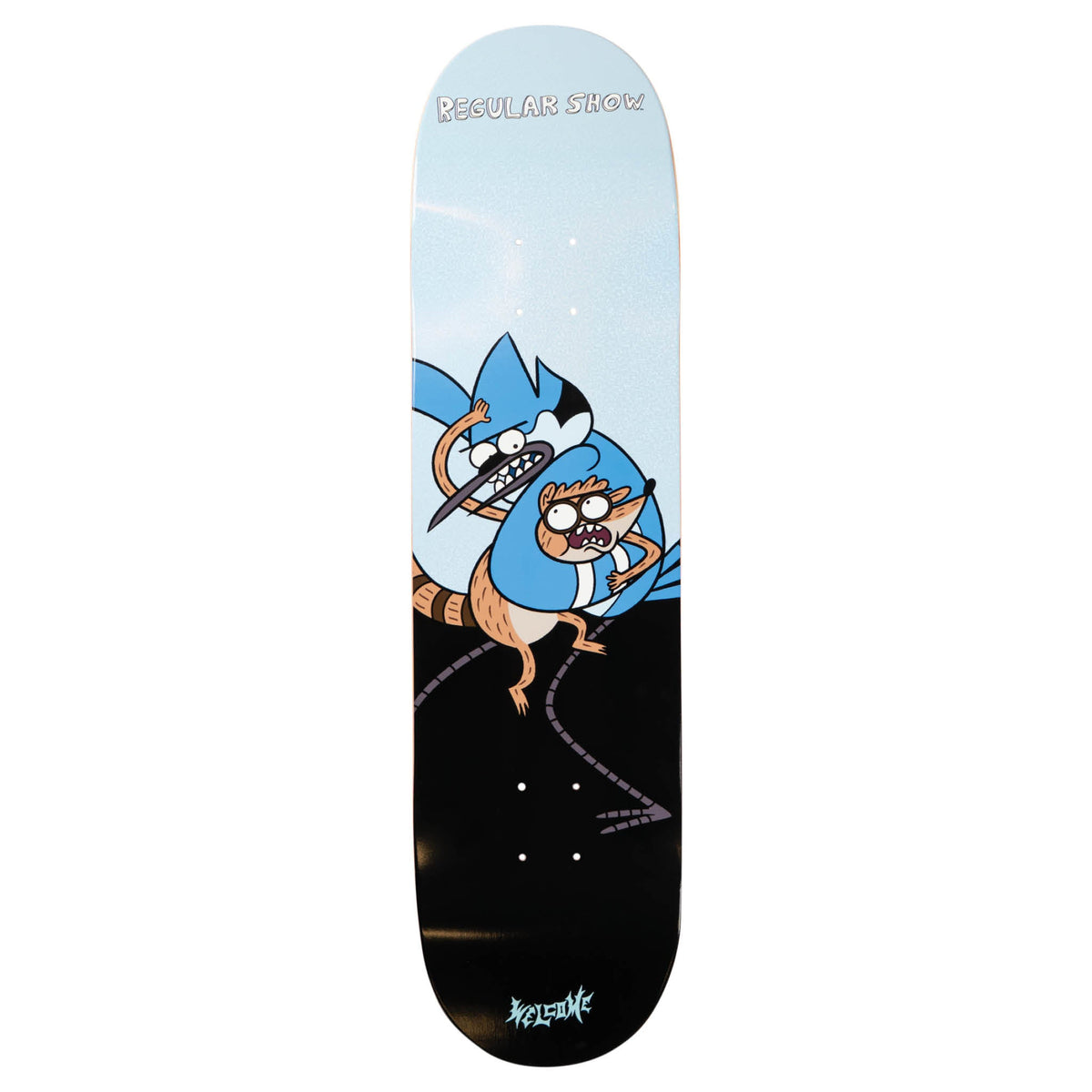 REGULAR SHOW X WELCOME - Fight on Popsicle - Black/Prism Foil - 8.25"