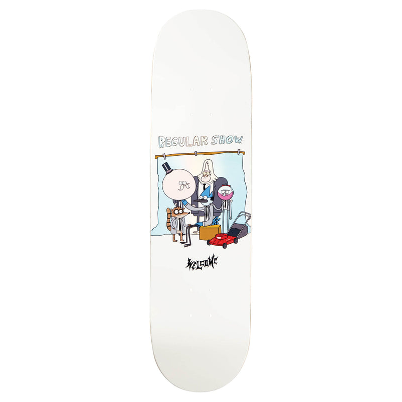 REGULAR SHOW X WELCOME - Group Portrait on Popsicle - White/Prism Foil - 8.5"