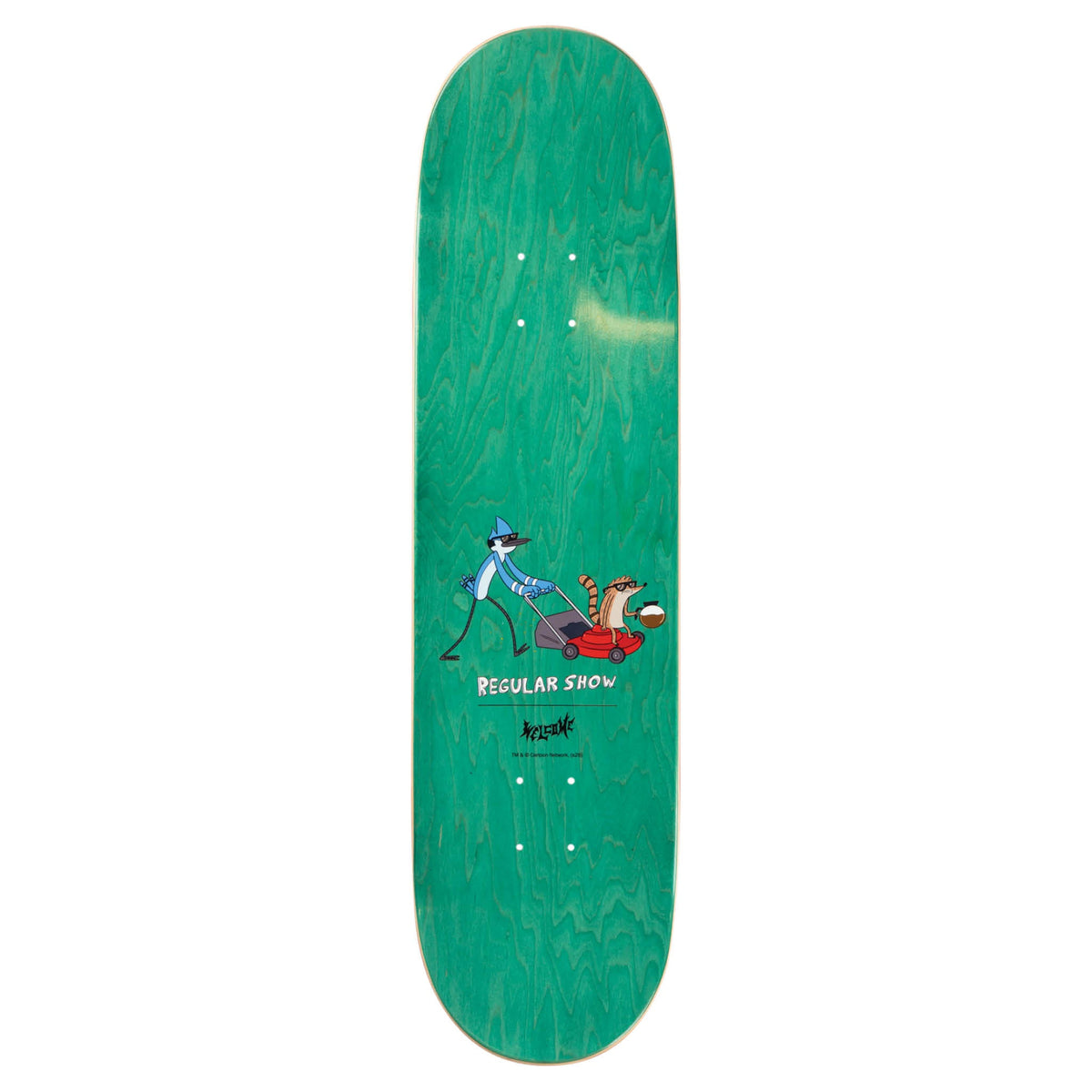 REGULAR SHOW X WELCOME - Shrub on Popsicle - Green/Silver Foil - 8.5"