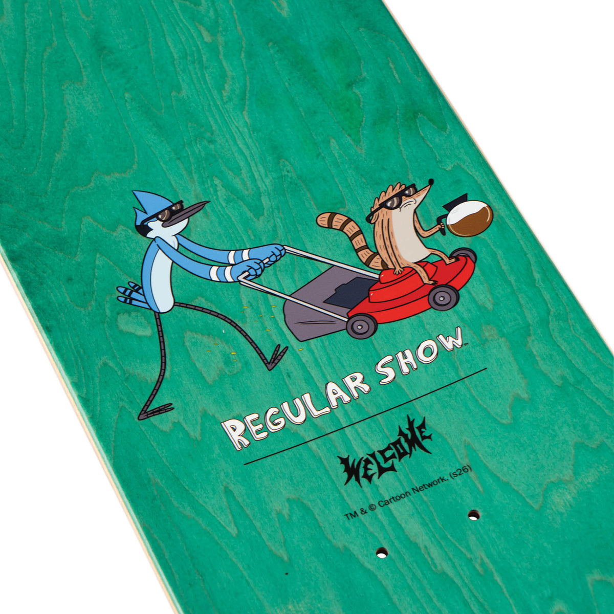 REGULAR SHOW X WELCOME - Shrub on Popsicle - Green/Silver Foil - 8.5"