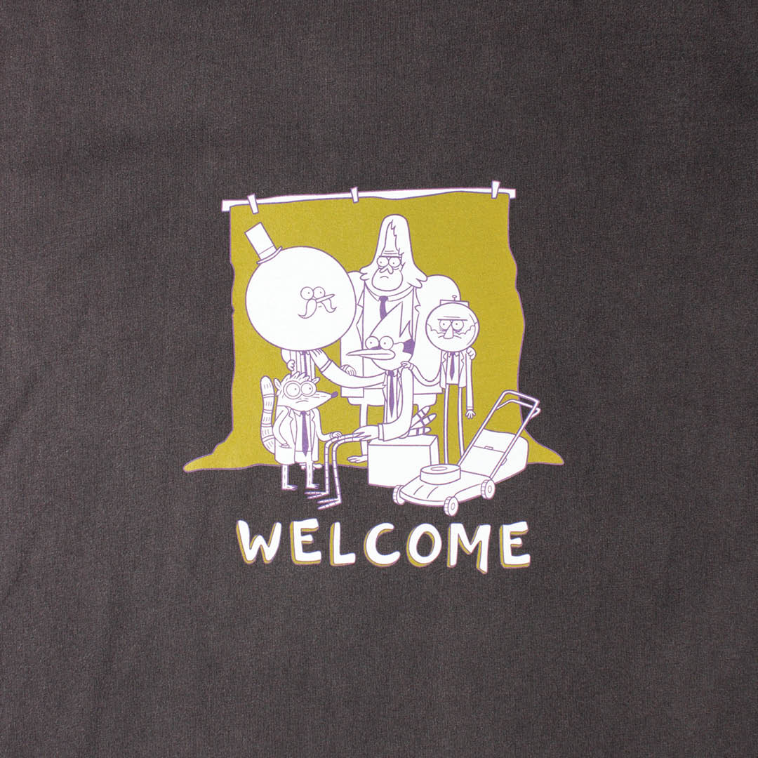 REGULAR SHOW X WELCOME - Group Portrait Garment-Dyed Tee
