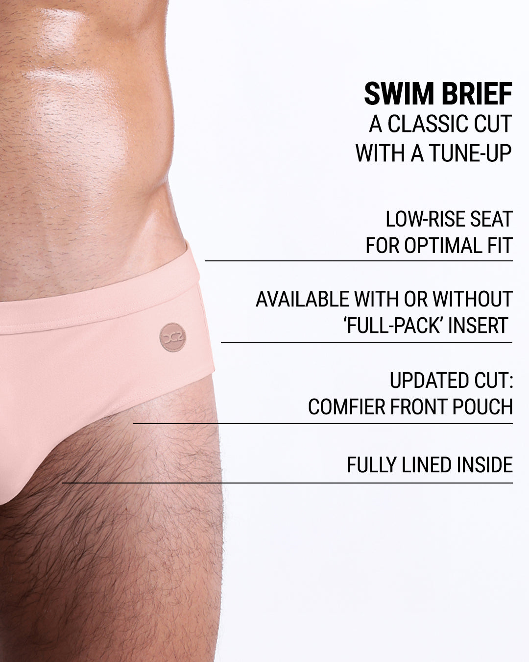 SKINNY DIP (FAIR/NAKED PINK) - Swim Brief | DC2