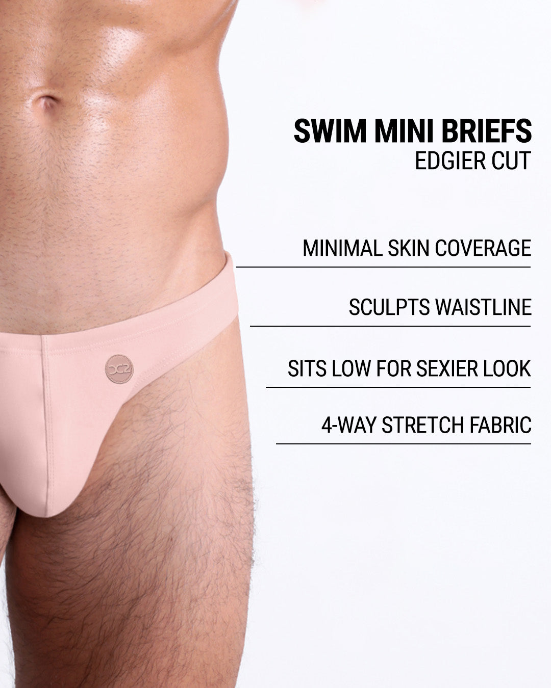 SKINNY DIP (FAIR/NAKED PINK) - Swim Mini Brief | DC2