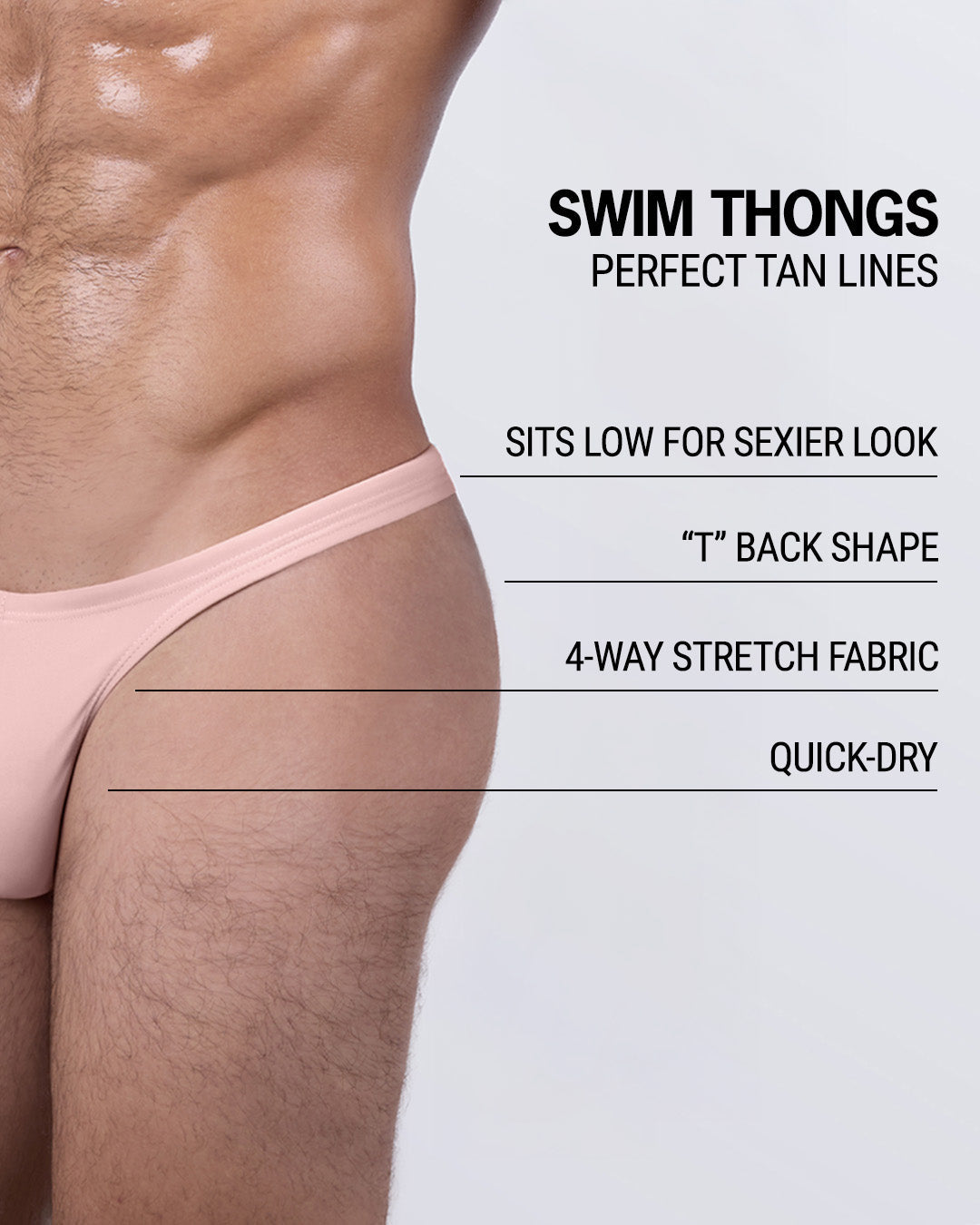 SKINNY DIP (FAIR/NAKED PINK) - Swim Thong | DC2