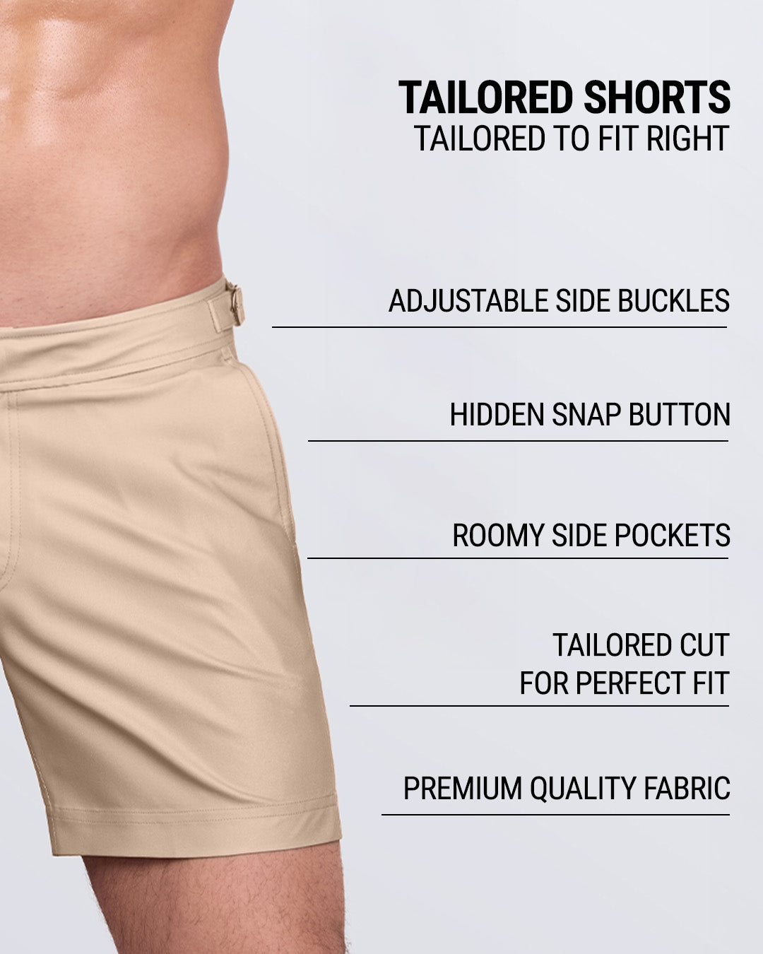 SKINNY DIP (LIGHT) - Tailored Shorts | DC2