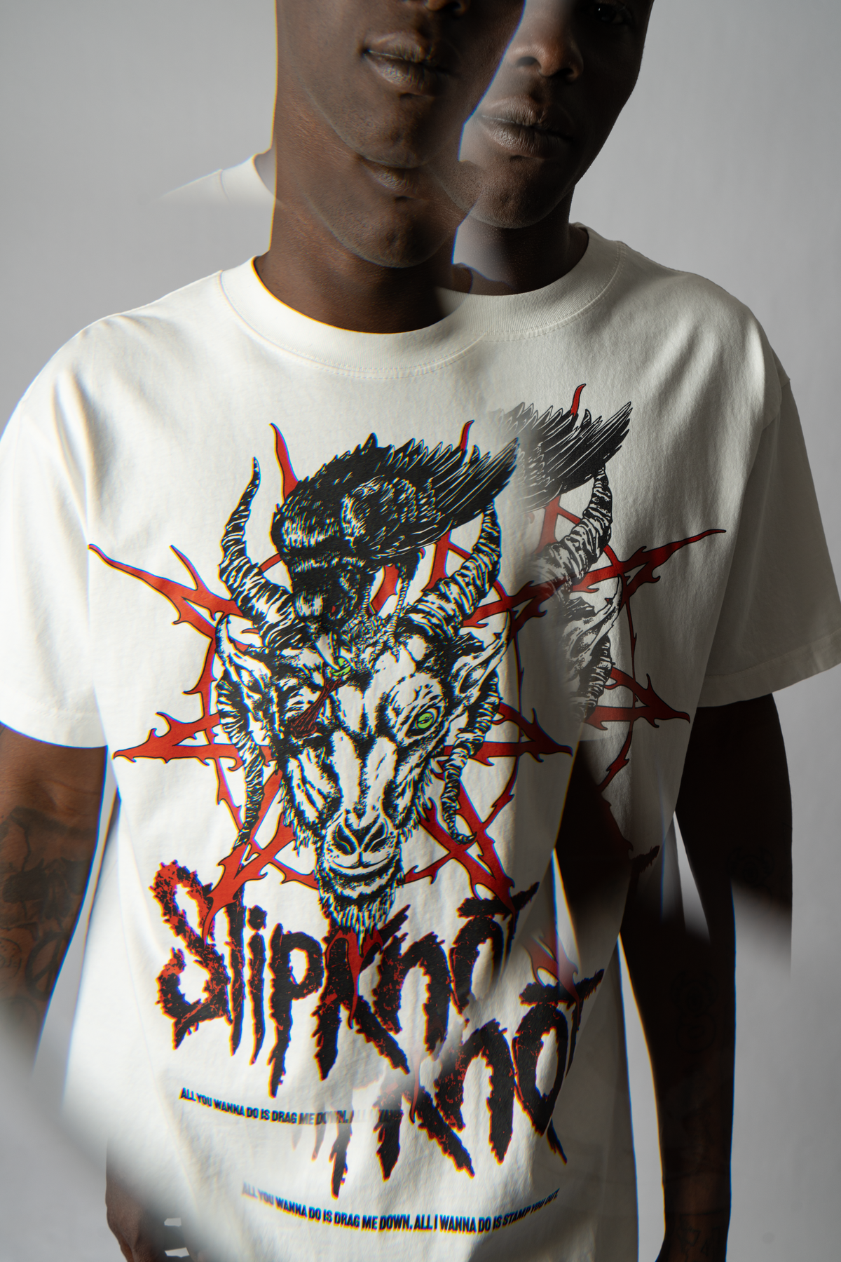 SLIPKNOT X WELCOME - Spit It Out Boxy Garment-Dyed Tee