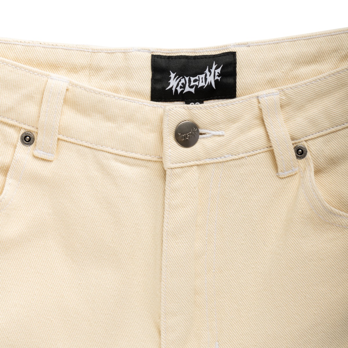 Immortal Loose Straight Fit Denim - Washed Natural