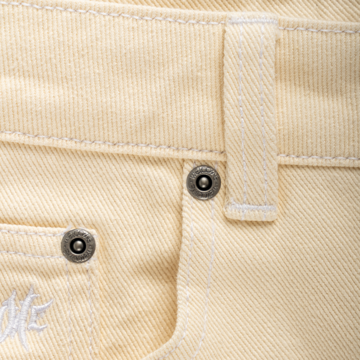 Immortal Loose Straight Fit Denim - Washed Natural