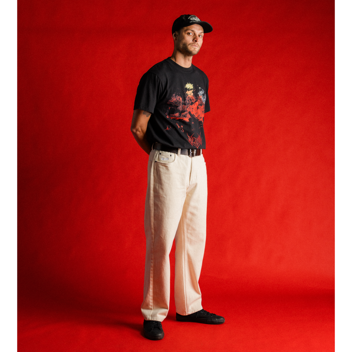 Immortal Loose Straight Fit Denim - Washed Natural