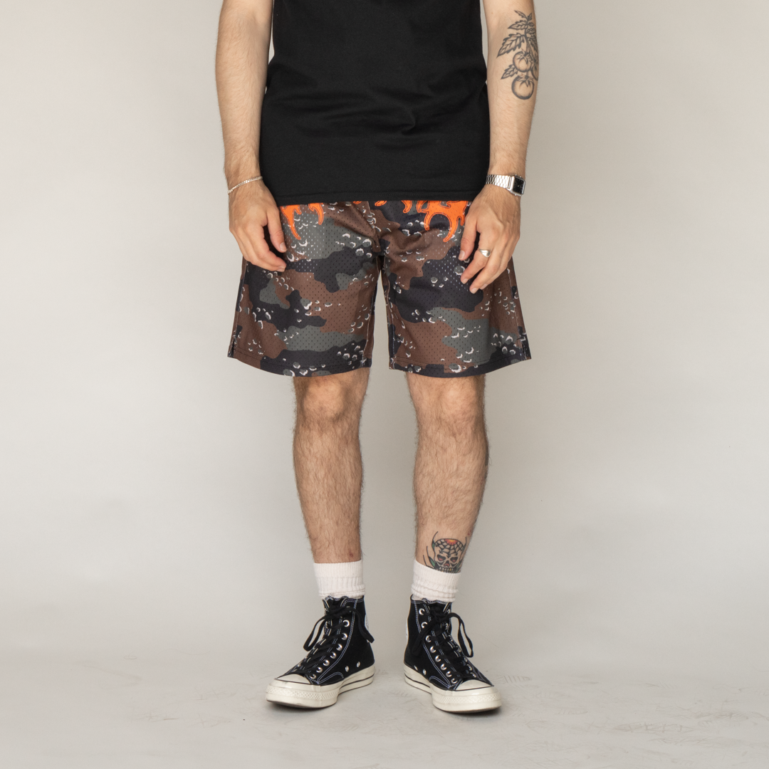 Barb Mesh Shorts- Timber
