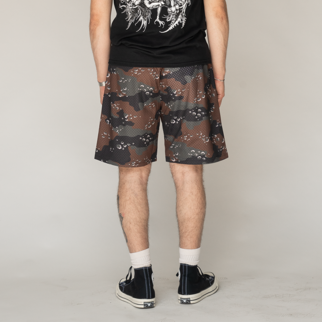 Barb Mesh Shorts- Timber