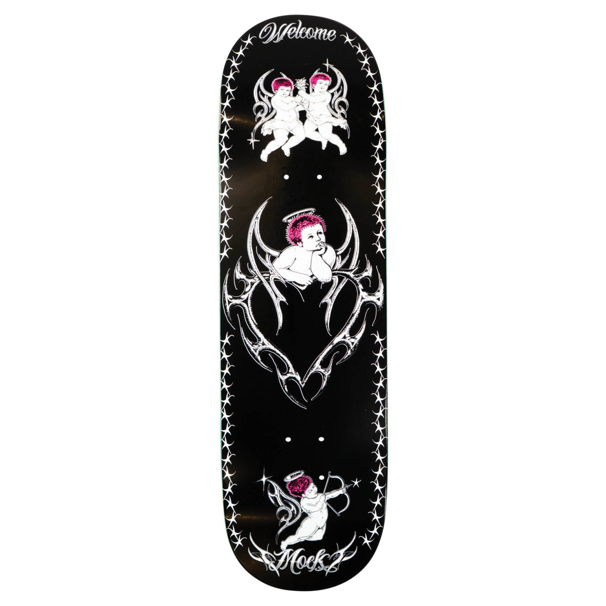 Evan Mocks Cherubs on Popsicle - Black/White - 8.38"