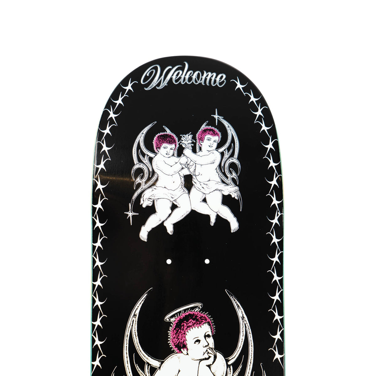 Evan Mocks Cherubs on Popsicle - Black/White - 8.38"