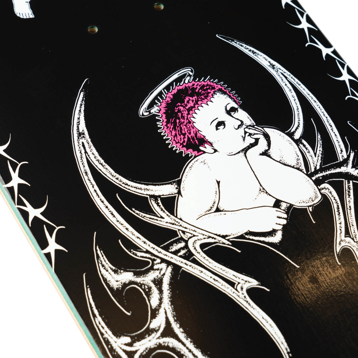 Evan Mocks Cherubs on Popsicle - Black/White - 8.38"