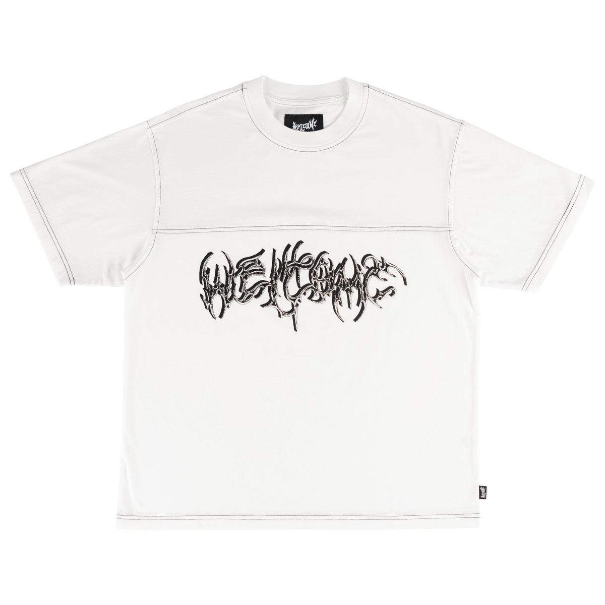 Spire Boxy Contrast Stitch Football Tee