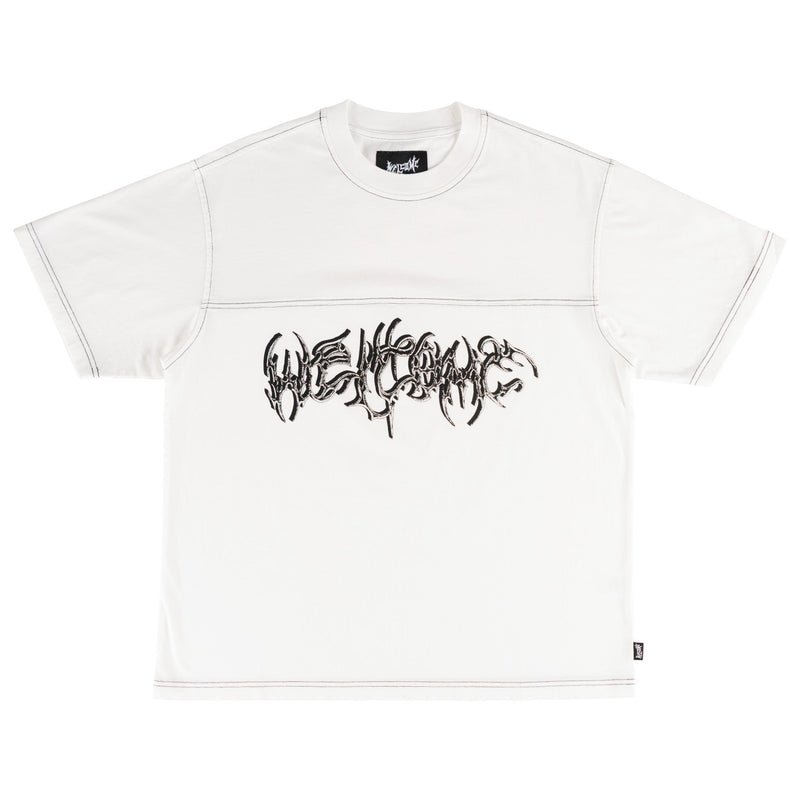 Spire Boxy Contrast Stitch Football Tee