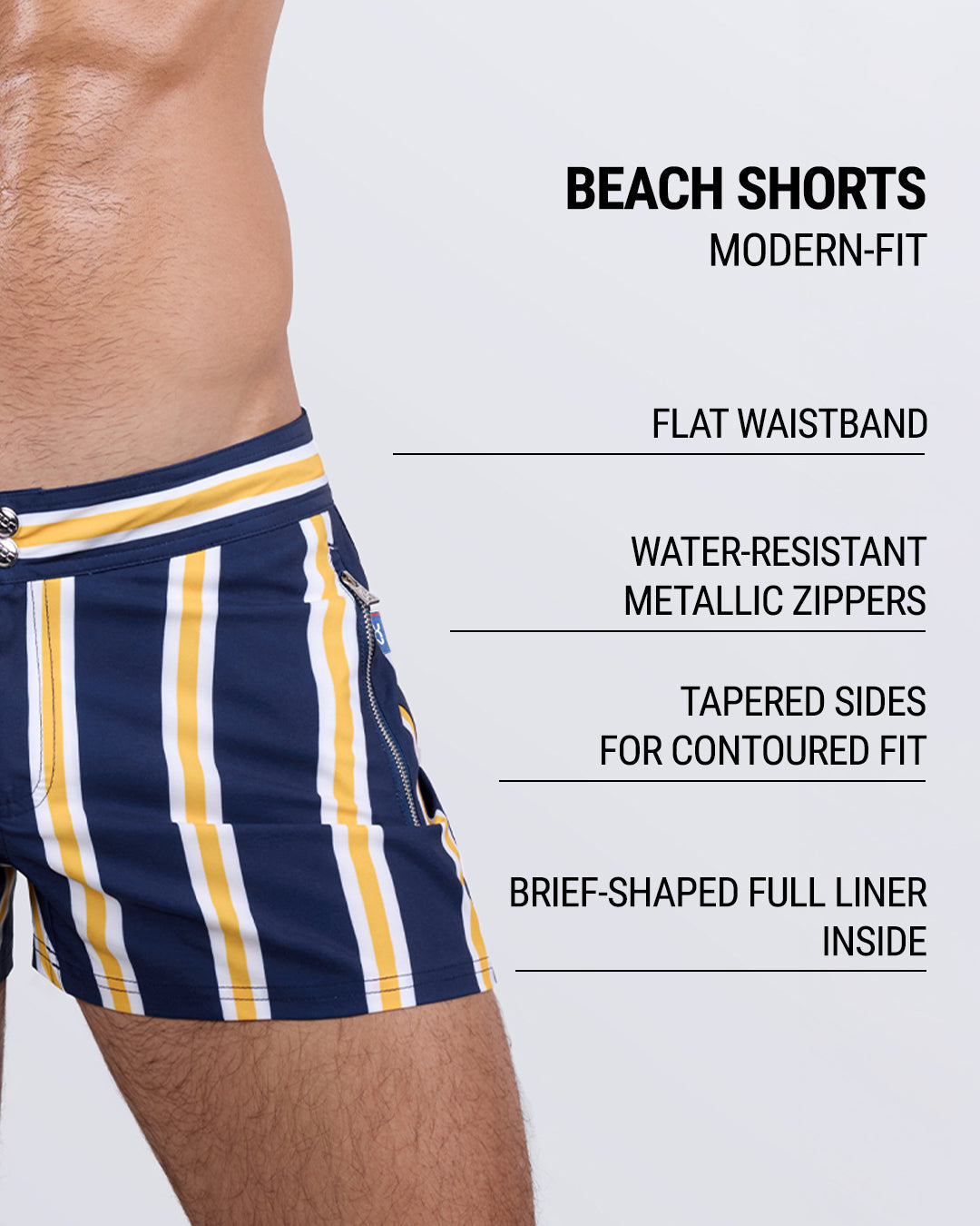 SUN CHASING STRIPES - Beach Shorts | DC2
