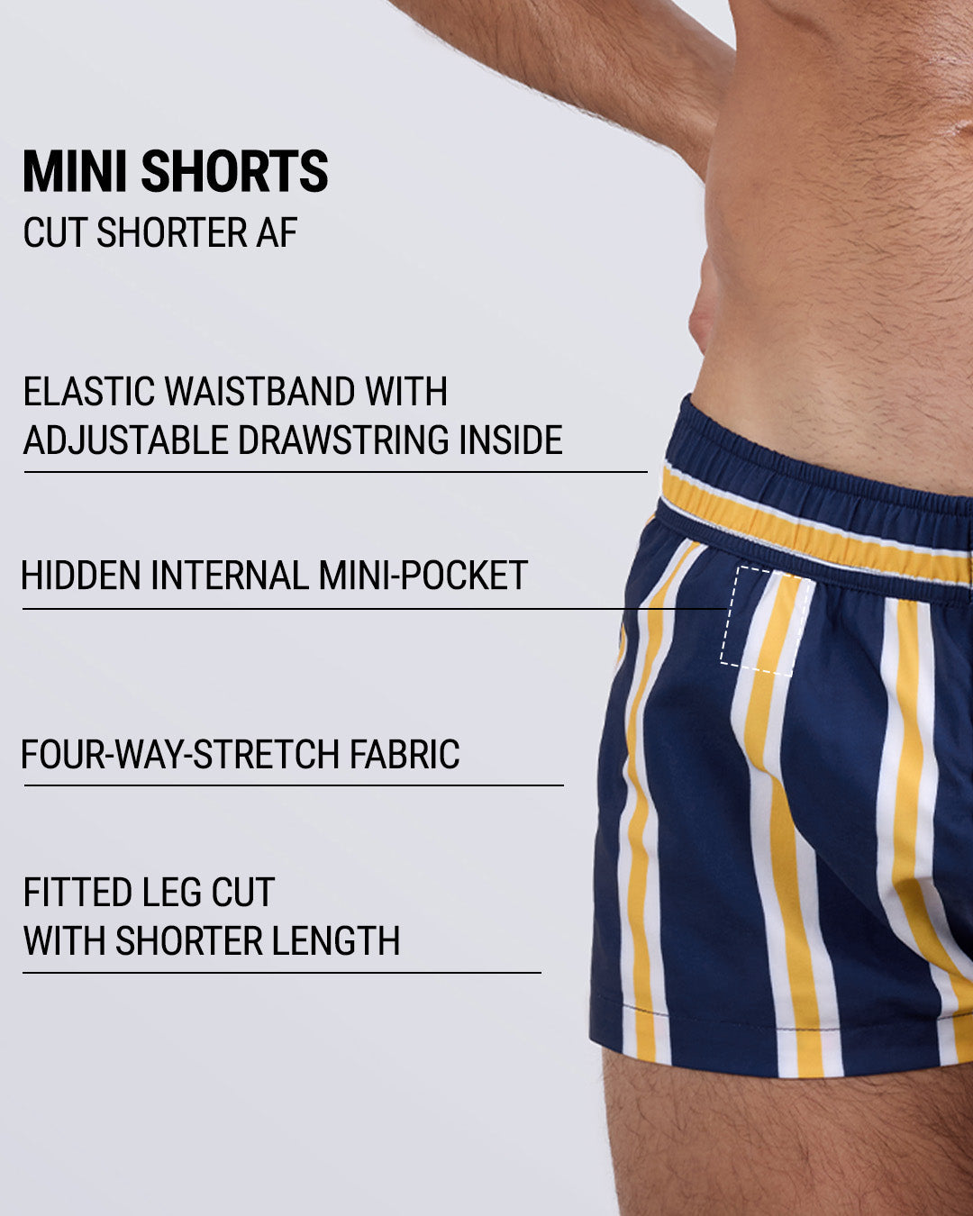 SUN CHASING STRIPES - Mini Shorts | DC2