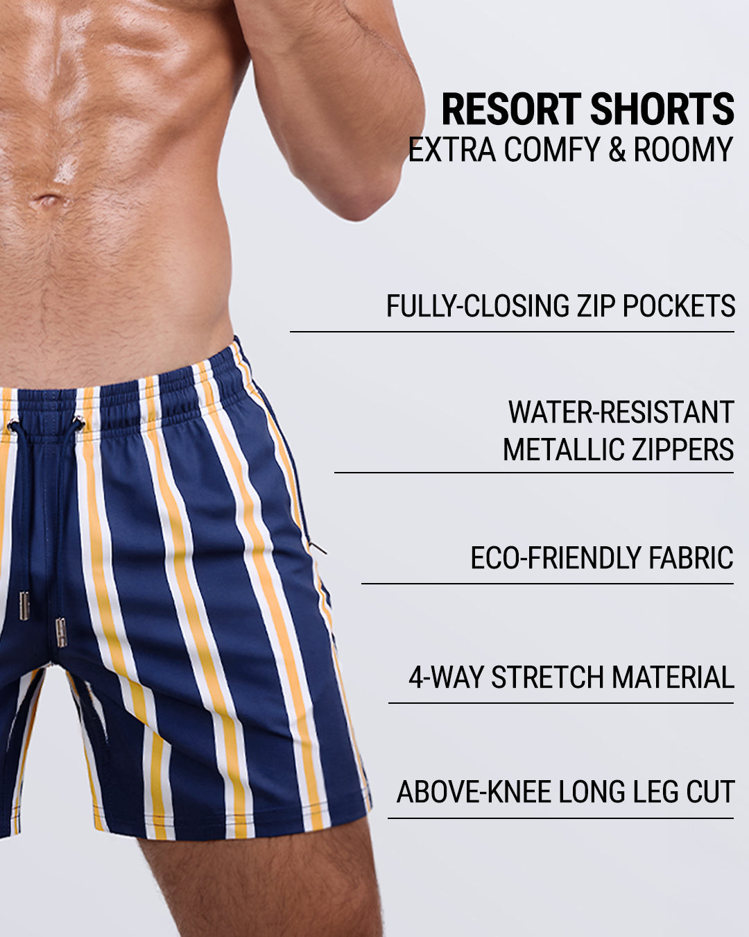 SUN CHASING STRIPES - Resort Shorts | DC2
