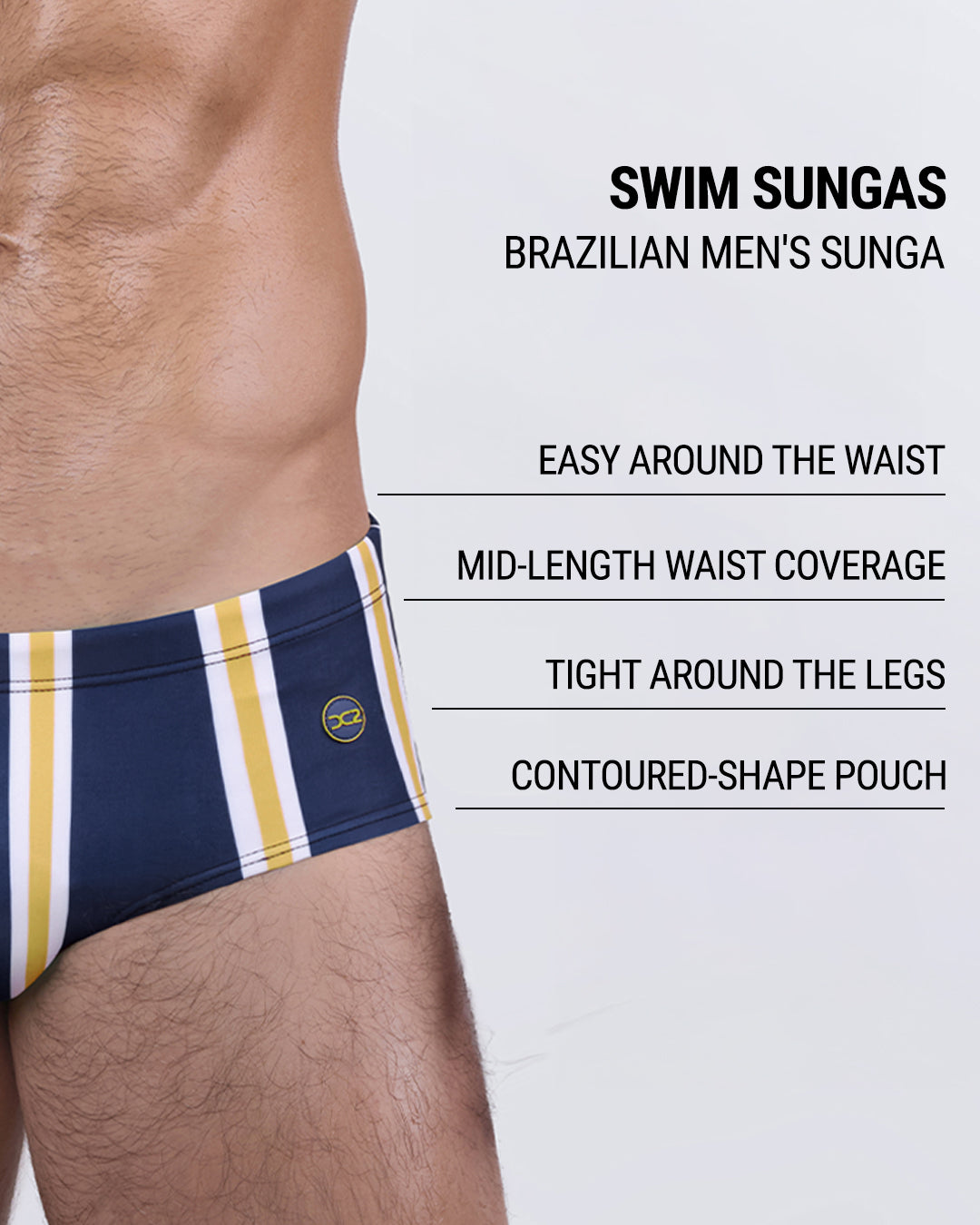 SUN CHASING STRIPES - Swim Sunga | DC2