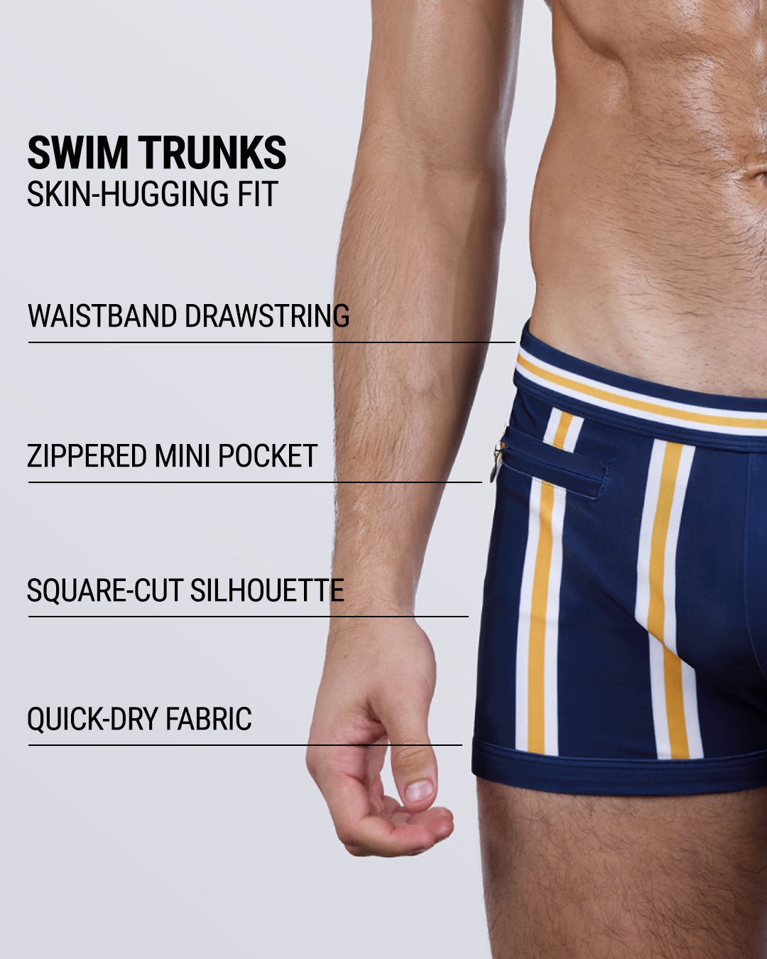 SUN CHASING STRIPES - Swim Trunks | DC2