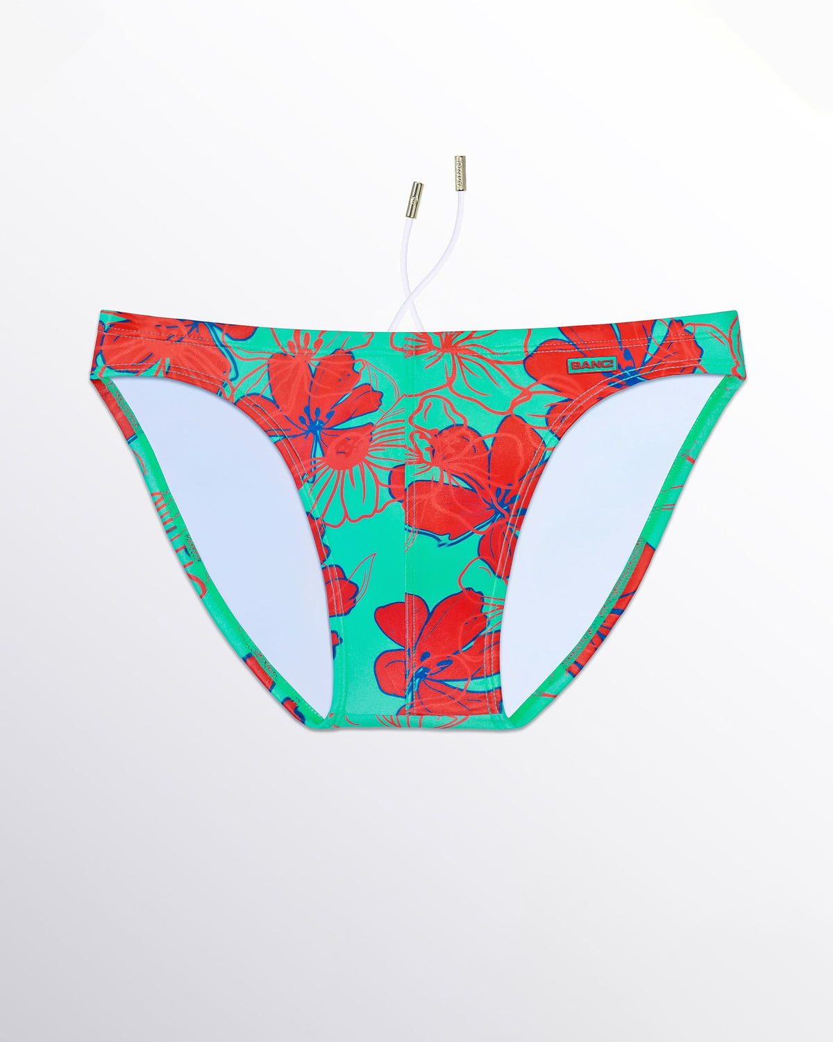 SURF FLOWERS (AQUA/RED) - Swim Mini Brief