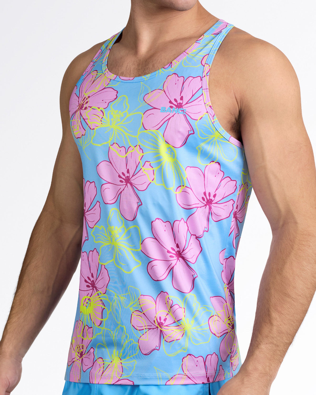 SURF FLOWERS (PINK/BLUE) - Tank Top